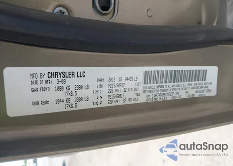 2008 Jeep Compass Sport из США, поврежденный, VIN 1J8FT47W98D707937